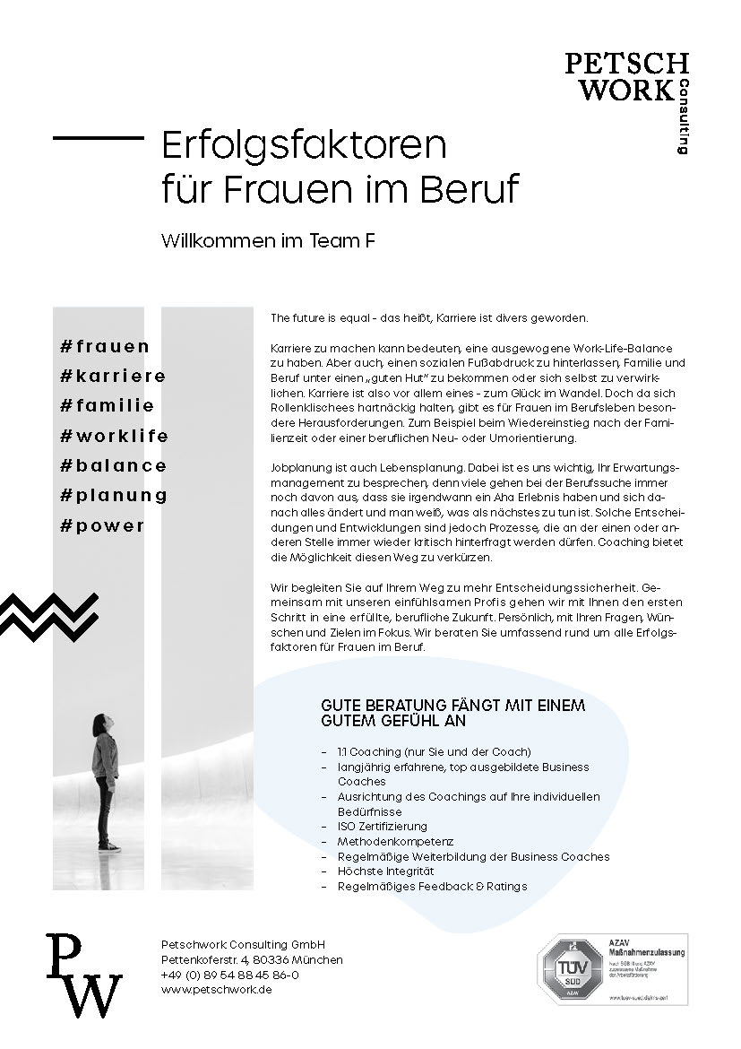 Berufscoaching für Frauen